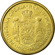 Coin, Serbia, 5 Dinara, 2012, EF(40-45), Nickel-brass, KM:56