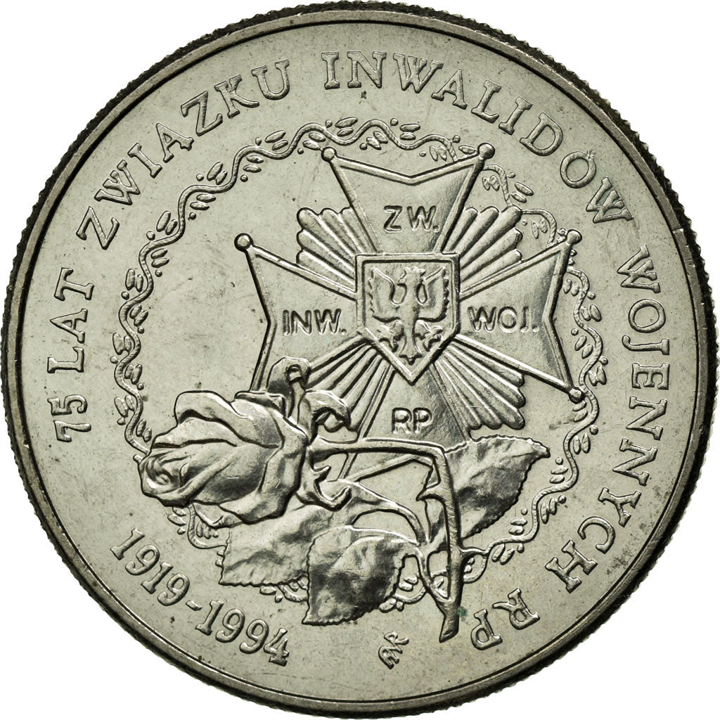 Moneta, Polska, 20000 Zlotych, 1994, Warsaw, EF(40-45), Miedź-Nikiel, KM:265