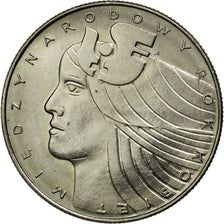 Moeda, Polónia, 20 Zlotych, 1975, Warsaw, AU(50-53), Cobre-níquel, KM:75