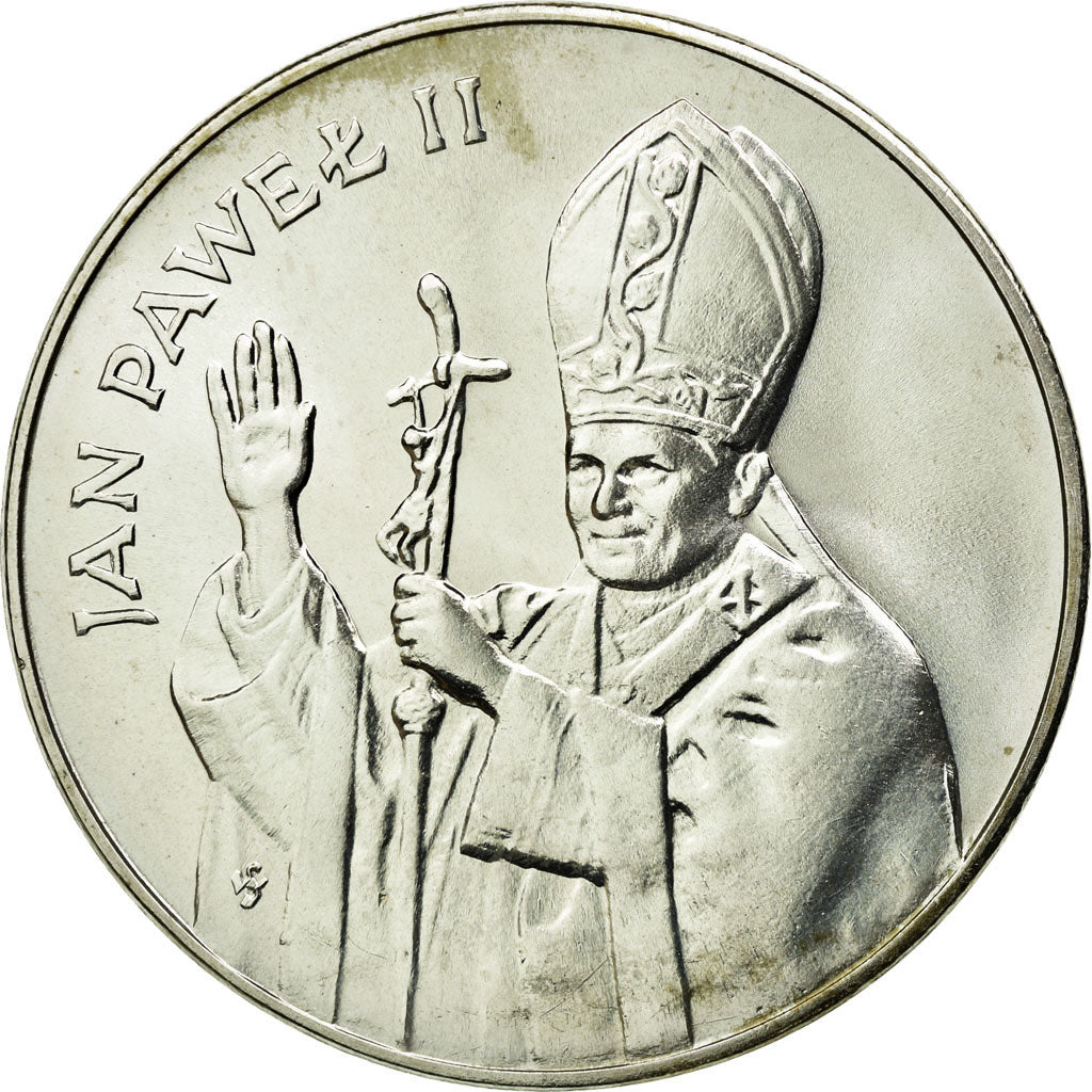 Moneda, Polonia, 10000 Zlotych, 1987, Warsaw, EBC, Plata, KM:164