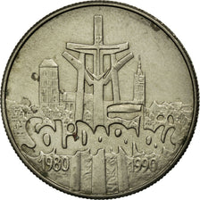 Monnaie, Pologne, 10000 Zlotych, 1990, Warsaw, TTB, Copper-nickel, KM:195