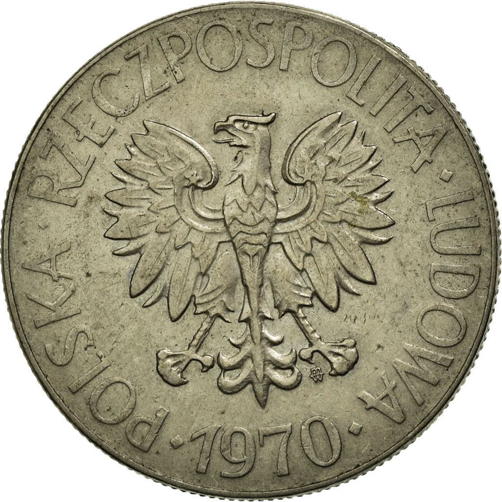 Moeda, Polónia, 10 Zlotych, 1970, Warsaw, EF(40-45), Cobre-níquel, KM:50a