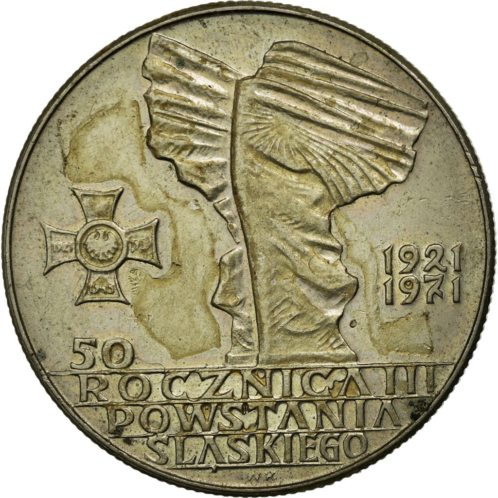 Moeda, Polónia, 10 Zlotych, 1971, Warsaw, VF(30-35), Cobre-níquel, KM:64