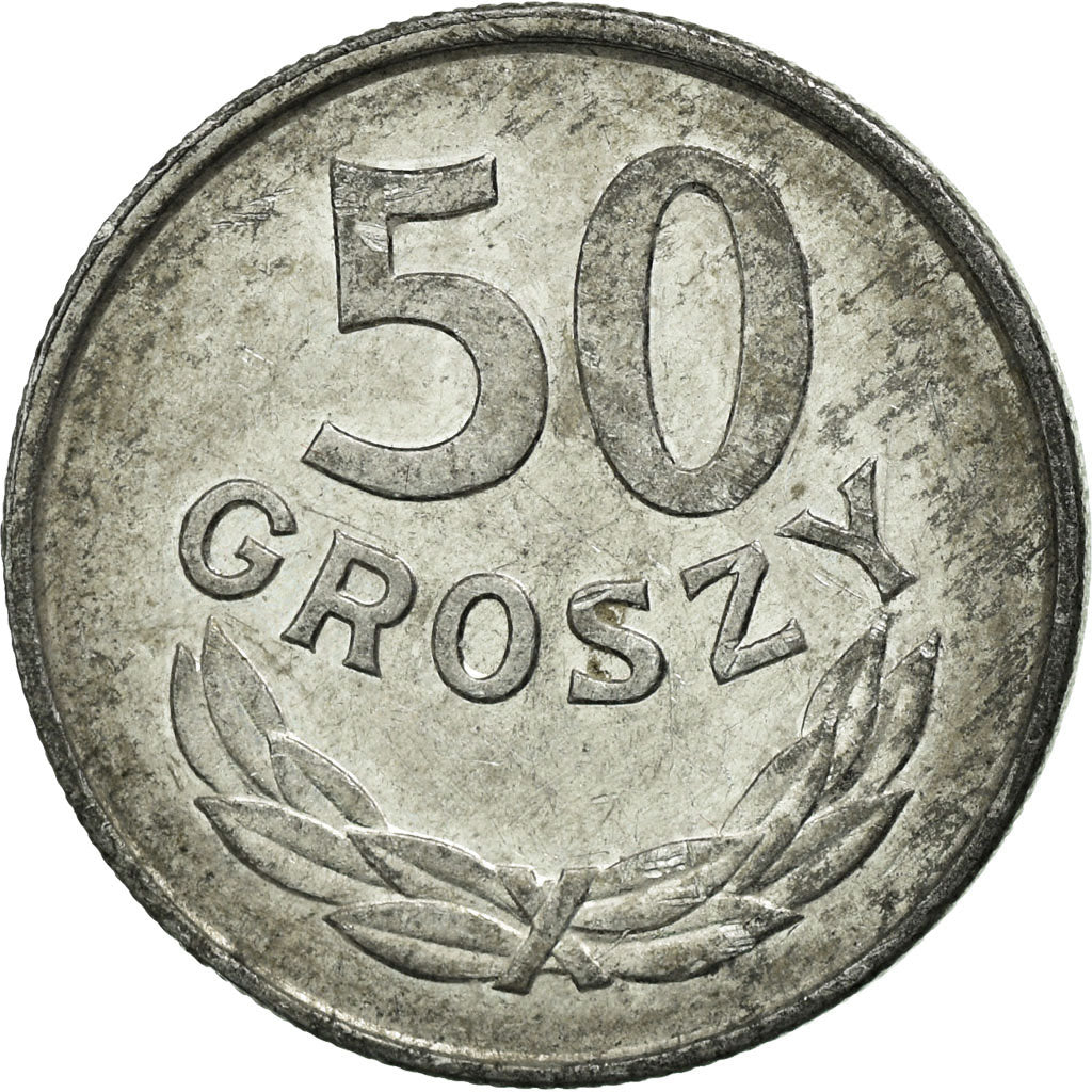 Moneta, Polonia, 50 Groszy, 1986, Warsaw, BB, Alluminio, KM:48.2