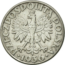 Münze, Polen, 2 Zlote, 1936, Warsaw, SS+, Silber, KM:30