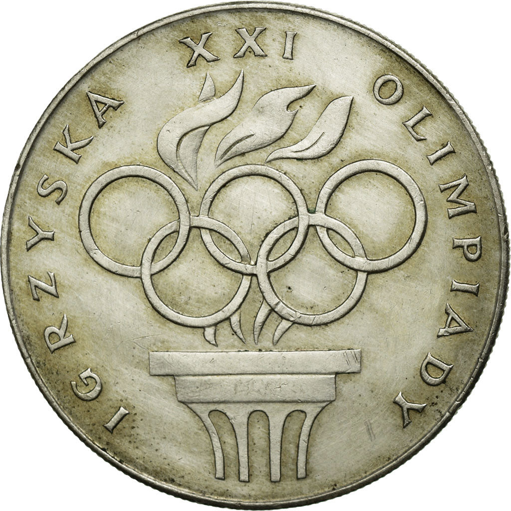 Coin, Poland, 200 Zlotych, 1976, Warsaw, EF(40-45), Silver, KM:86