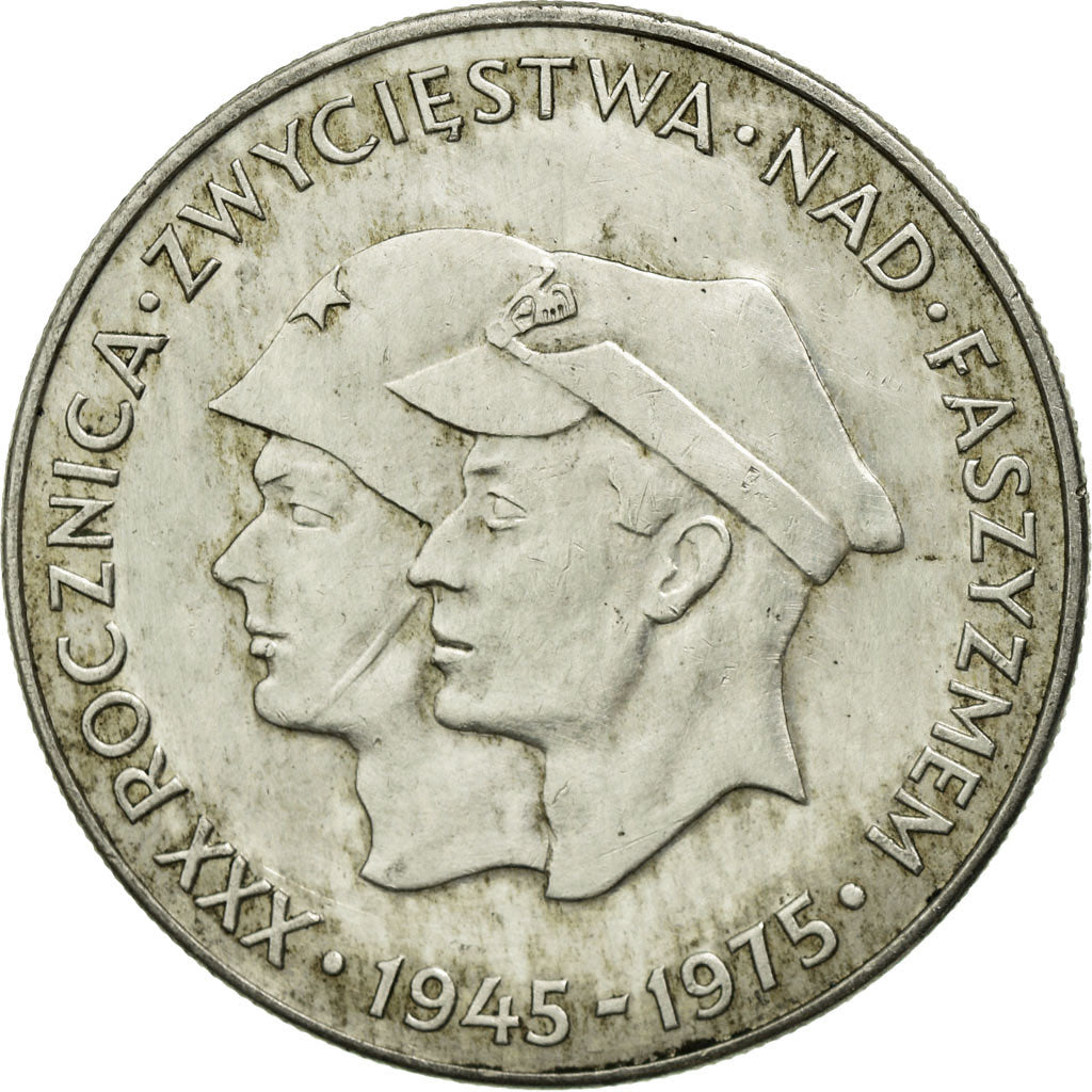 Coin, Poland, 200 Zlotych, 1975, Warsaw, EF(40-45), Silver, KM:79