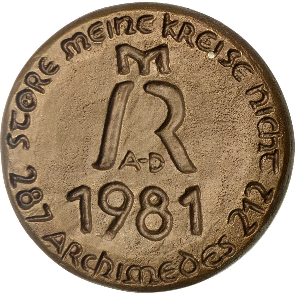 Germany, Medal, Archimède, History, 1981, AU(55-58), Bronze