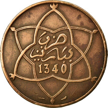 Moneta, Marocco, Yusuf, 10 Mazunas, 1961, Poissy, BB, Bronzo, KM:29.2