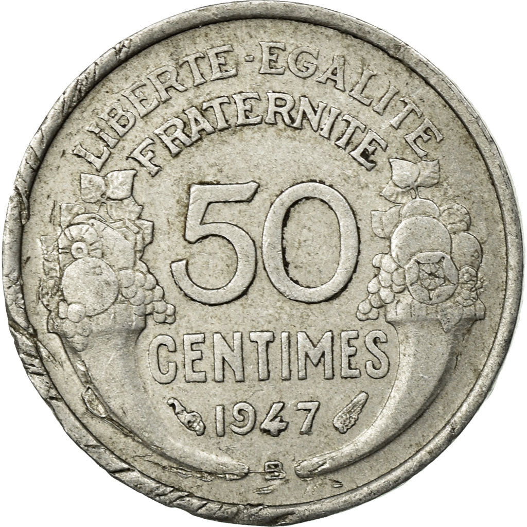 Coin, France, Morlon, 50 Centimes, 1947, Beaumont - Le Roger, EF(40-45)
