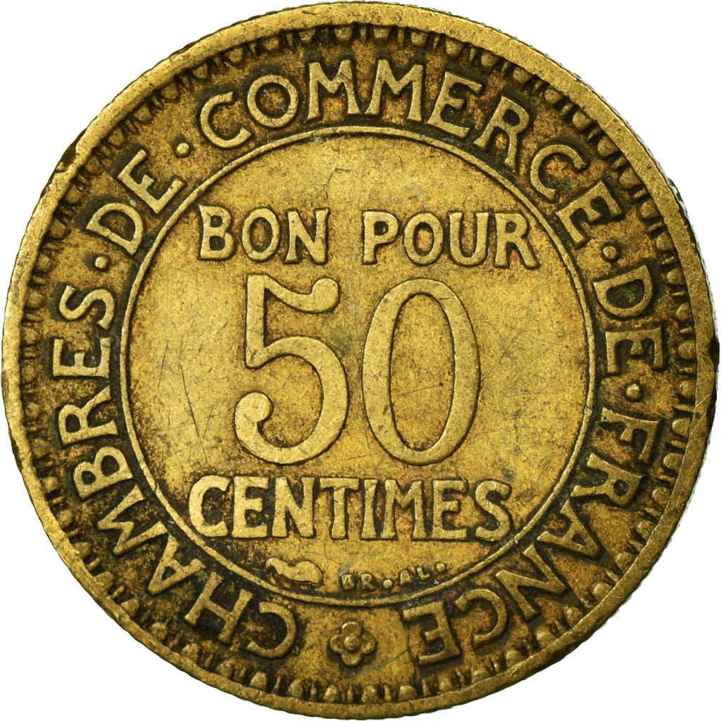 Coin, France, Chambre de commerce, 50 Centimes, 1921, Paris, F(12-15)