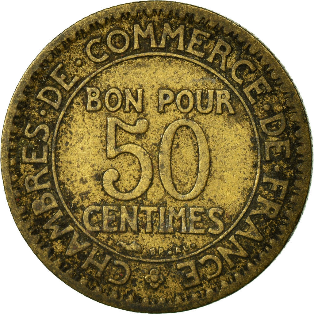 Monnaie, France, Chambre de commerce, 50 Centimes, 1922, Paris, TB