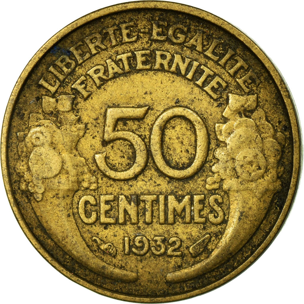 Monnaie, France, Morlon, 50 Centimes, 1932, Paris, TB, Aluminum-Bronze