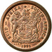 Monnaie, Afrique du Sud, 2 Cents, 1991, TTB, Copper Plated Steel, KM:133
