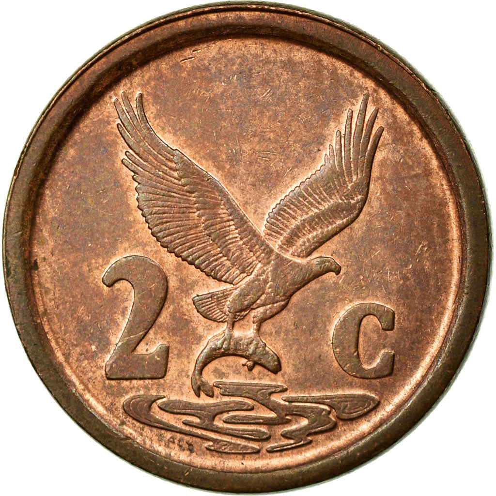 Monnaie, Afrique du Sud, 2 Cents, 1991, TTB, Copper Plated Steel, KM:133