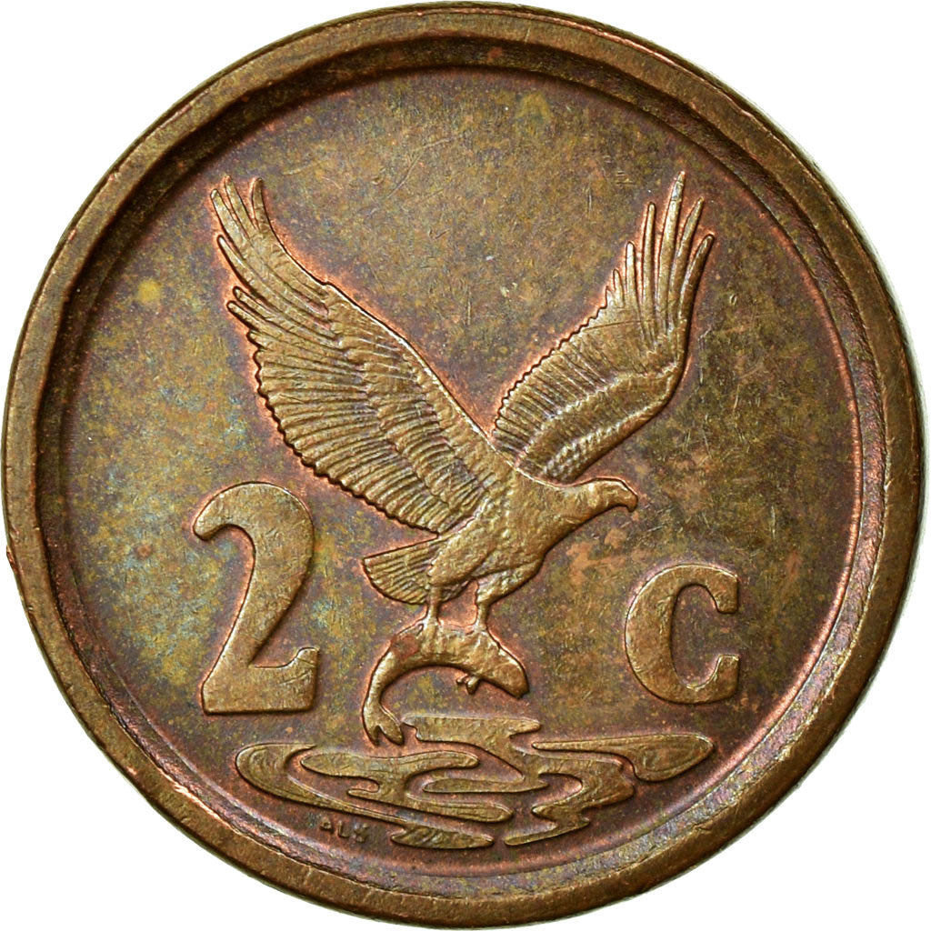 Coin, South Africa, 2 Cents, 1993, EF(40-45), Copper Plated Steel, KM:133