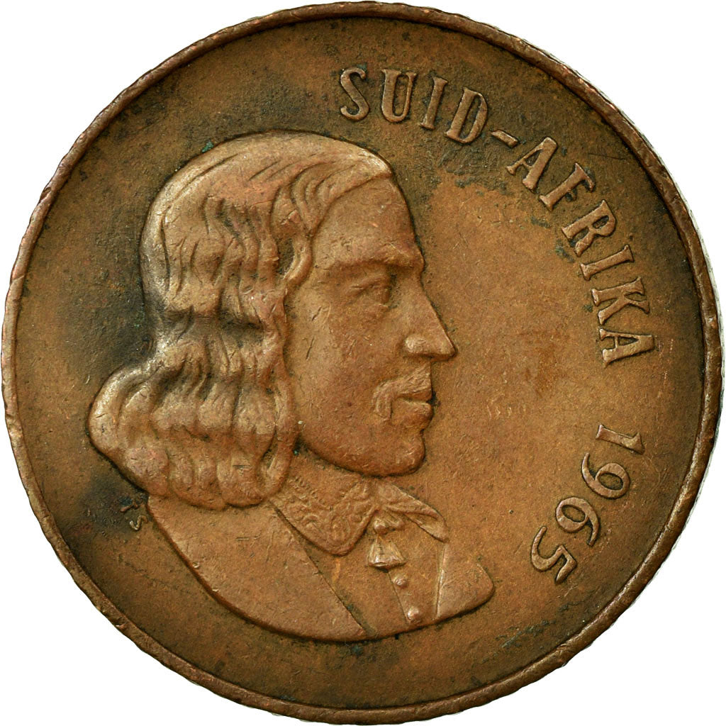 Münze, Südafrika, 2 Cents, 1965, S+, Bronze, KM:66.2