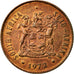 Coin, South Africa, 2 Cents, 1972, EF(40-45), Bronze, KM:83