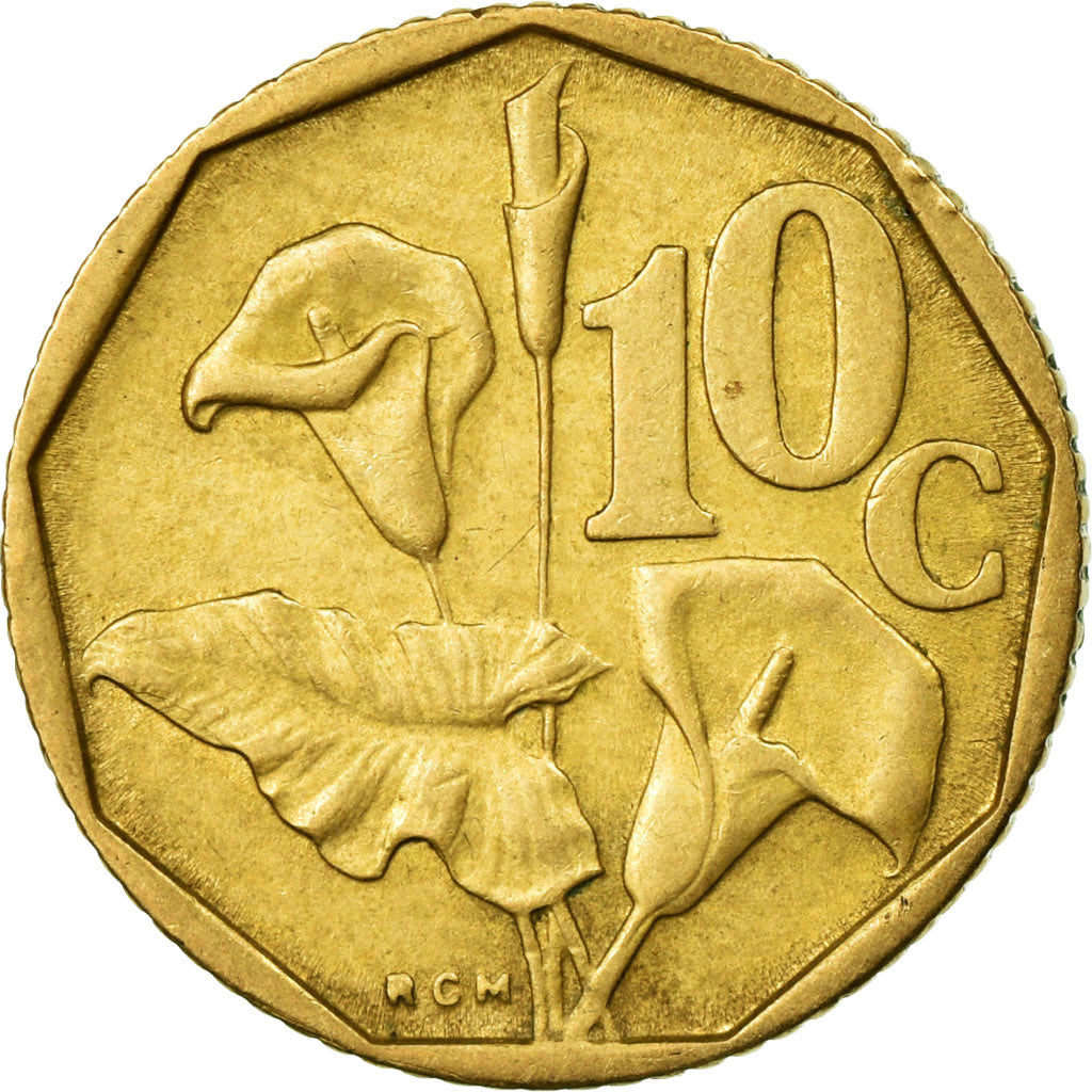 Monnaie, Afrique du Sud, 10 Cents, 1991, TTB, Bronze Plated Steel, KM:135