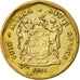 Moneta, Sudafrica, 10 Cents, 1994, BB, Acciaio placcato in bronzo, KM:135