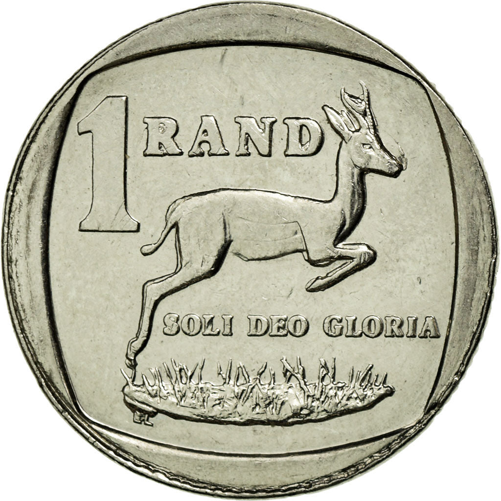 Moneta, Sudafrica, Rand, 1999, BB, Rame placcato nichel, KM:164