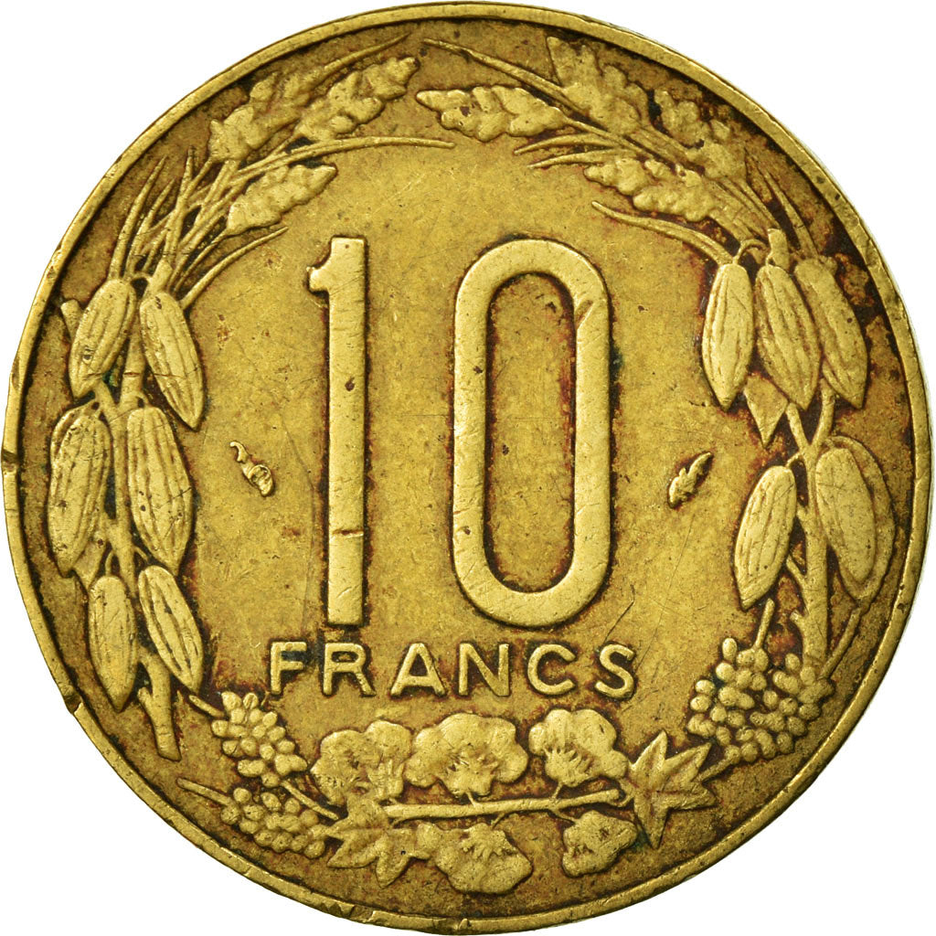 Coin, Central African States, 10 Francs, 1980, Paris, VF(30-35)