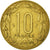 Moneda, Estados del África central, 10 Francs, 1985, Paris, MBC, Aluminio -