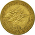 Coin, Central African States, 5 Francs, 1979, Paris, EF(40-45), Aluminum-Bronze
