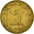 Moneda, Estados del África central, 5 Francs, 1983, Paris, BC+, Aluminio -
