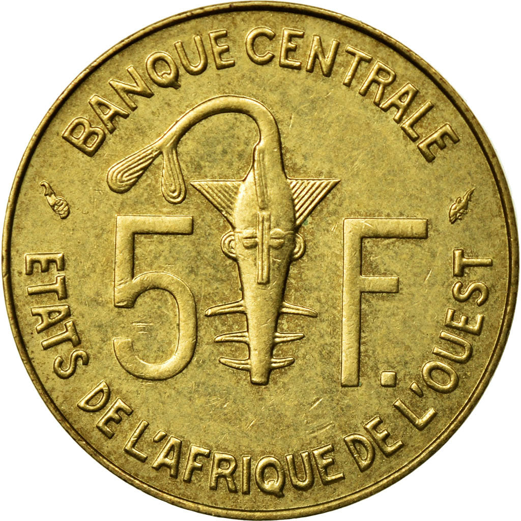Moneta, Stati dell'Africa occidentale, 5 Francs, 1987, Paris, BB
