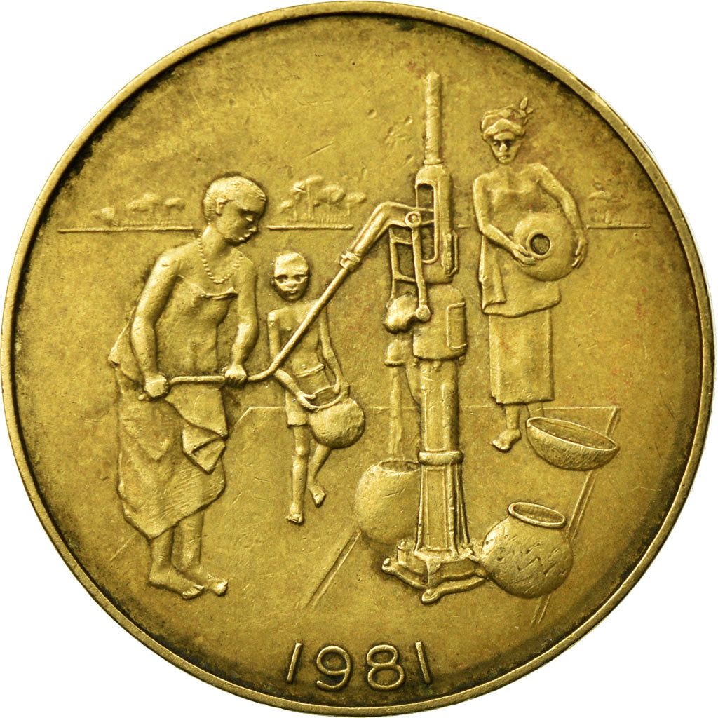 Münze, West African States, 10 Francs, 1981, Paris, S+, Aluminum-Bronze, KM:10