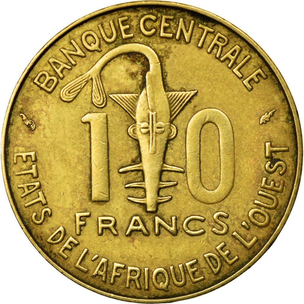 Münze, West African States, 10 Francs, 1981, Paris, S+, Aluminum-Bronze, KM:10