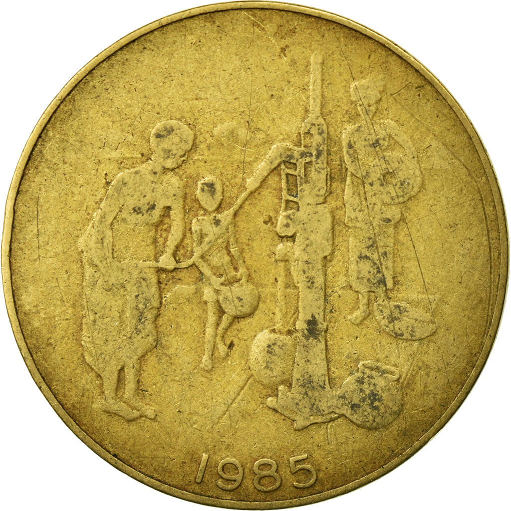 Moeda, Estados da África Ocidental, 10 Francs, 1985, Paris, VF(30-35)