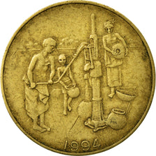 Coin, West African States, 10 Francs, 1994, Paris, VF(30-35), Aluminum-Bronze