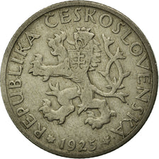 Münze, Tschechoslowakei, Koruna, 1925, S+, Copper-nickel, KM:4