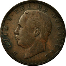 Coin, Portugal, Luiz I, 10 Reis, 1882, VF(30-35), Bronze, KM:526