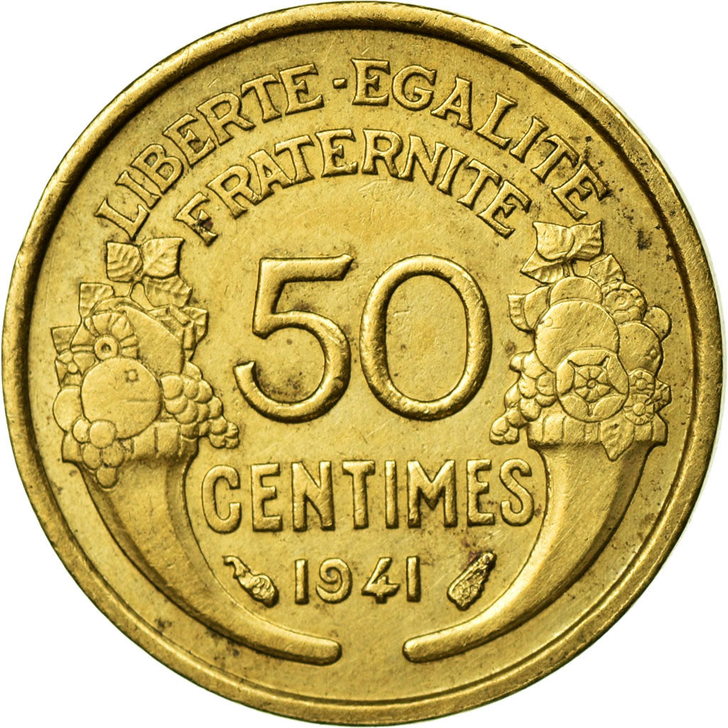 Monnaie, France, Morlon, 50 Centimes, 1941, Paris, TTB, Aluminum-Bronze
