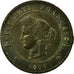 Monnaie, France, Cérès, 5 Centimes, 1896, Paris, TB, Bronze, Gadoury:157a