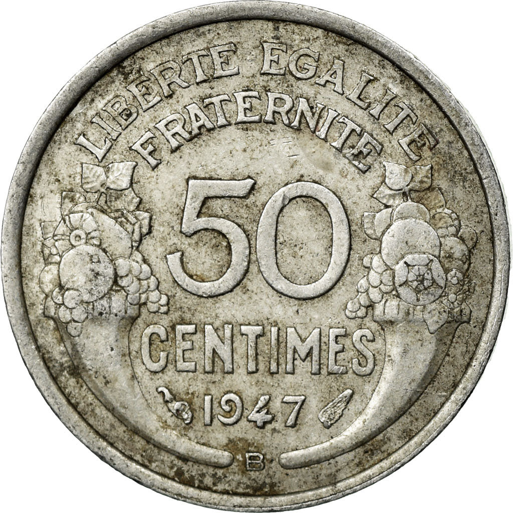 Coin, France, Morlon, 50 Centimes, 1947, Beaumont - Le Roger, VF(30-35)