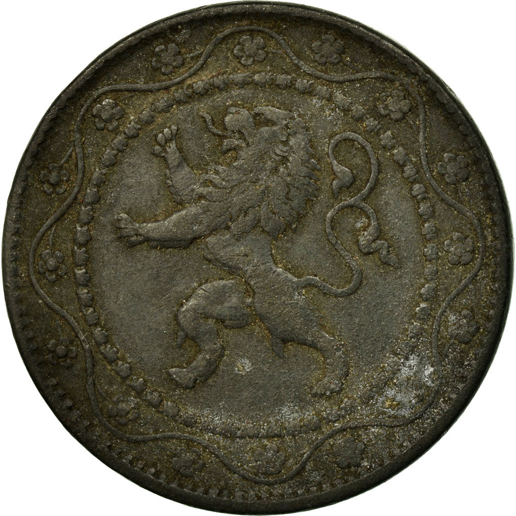 Moeda, Bélgica, 25 Centimes, 1915, VF(20-25), Zinco, KM:82