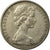 Moneda, Australia, Elizabeth II, 20 Cents, 1967, Melbourne, MBC, Cobre -