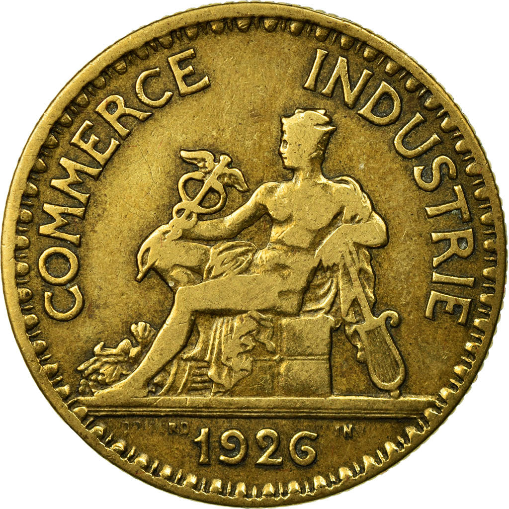 Coin, France, Chambre de commerce, 2 Francs, 1926, Paris, VF(30-35)