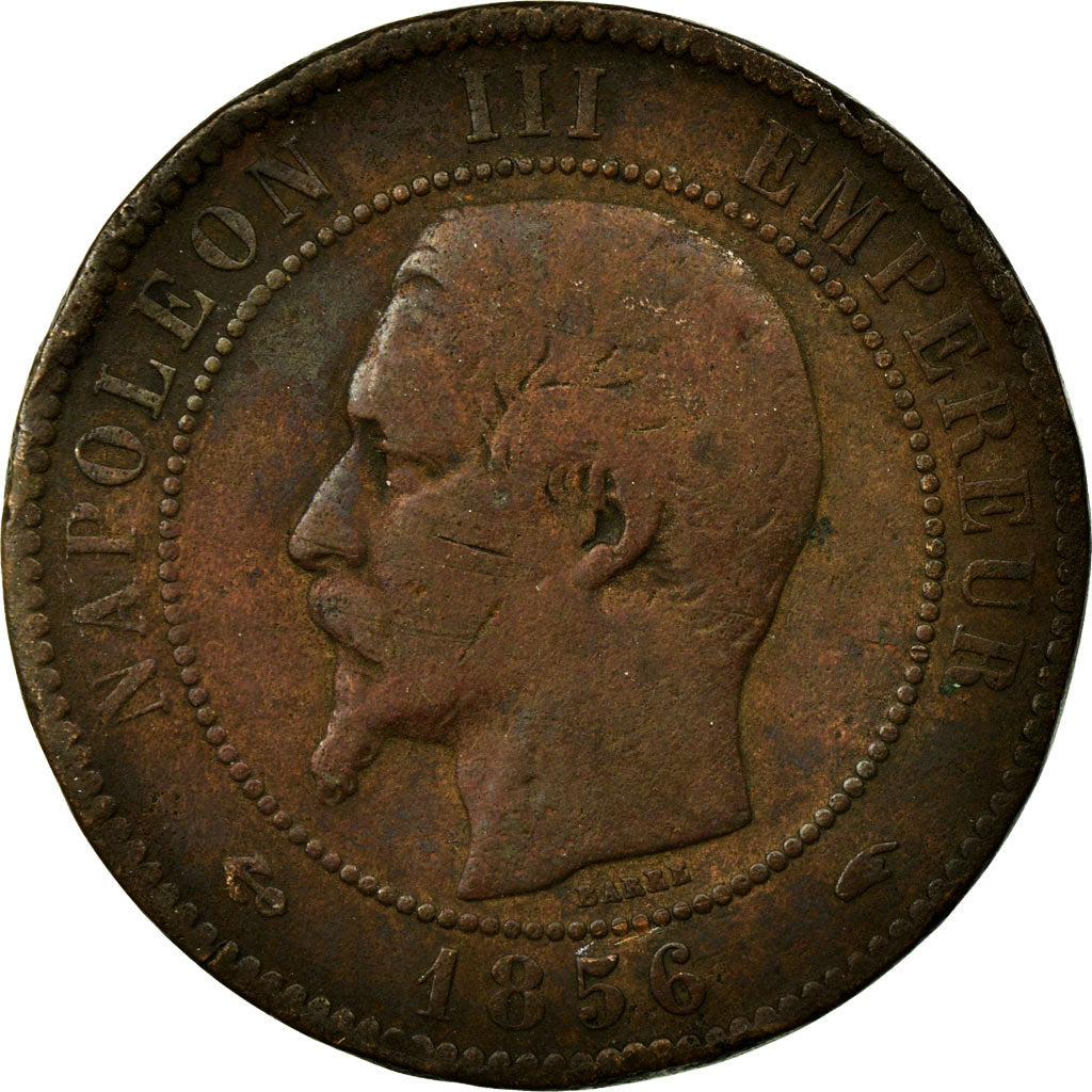 Monnaie, France, Napoleon III, Napoléon III, 10 Centimes, 1856, Paris, TB+