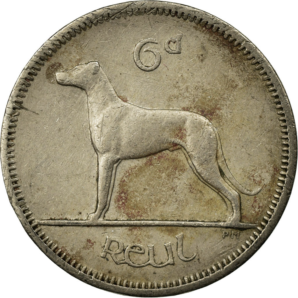 Coin, IRELAND REPUBLIC, 6 Pence, 1962, VF(20-25), Copper-nickel, KM:13a