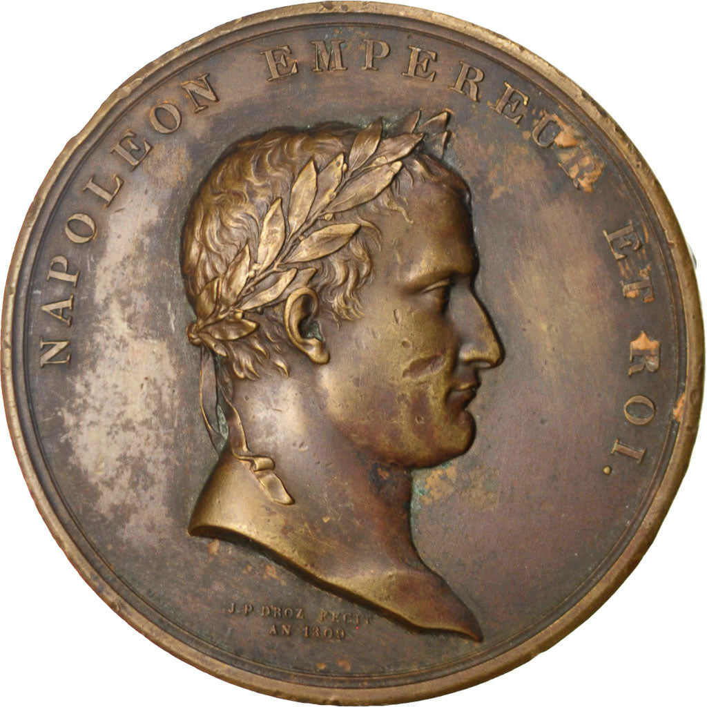 Frankreich, Medal, First French Empire, Politics, Society, War, Droz, SS, Kupfer