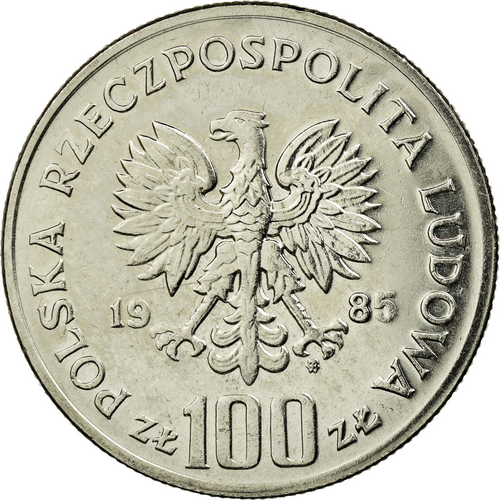 Münze, Polen, 100 Zlotych, 1985, Warsaw, SS, Nickel plated steel, KM:157