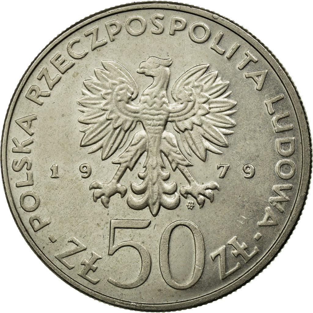 Moneta, Polonia, 50 Zlotych, 1979, Warsaw, BB, Rame-nichel, KM:100