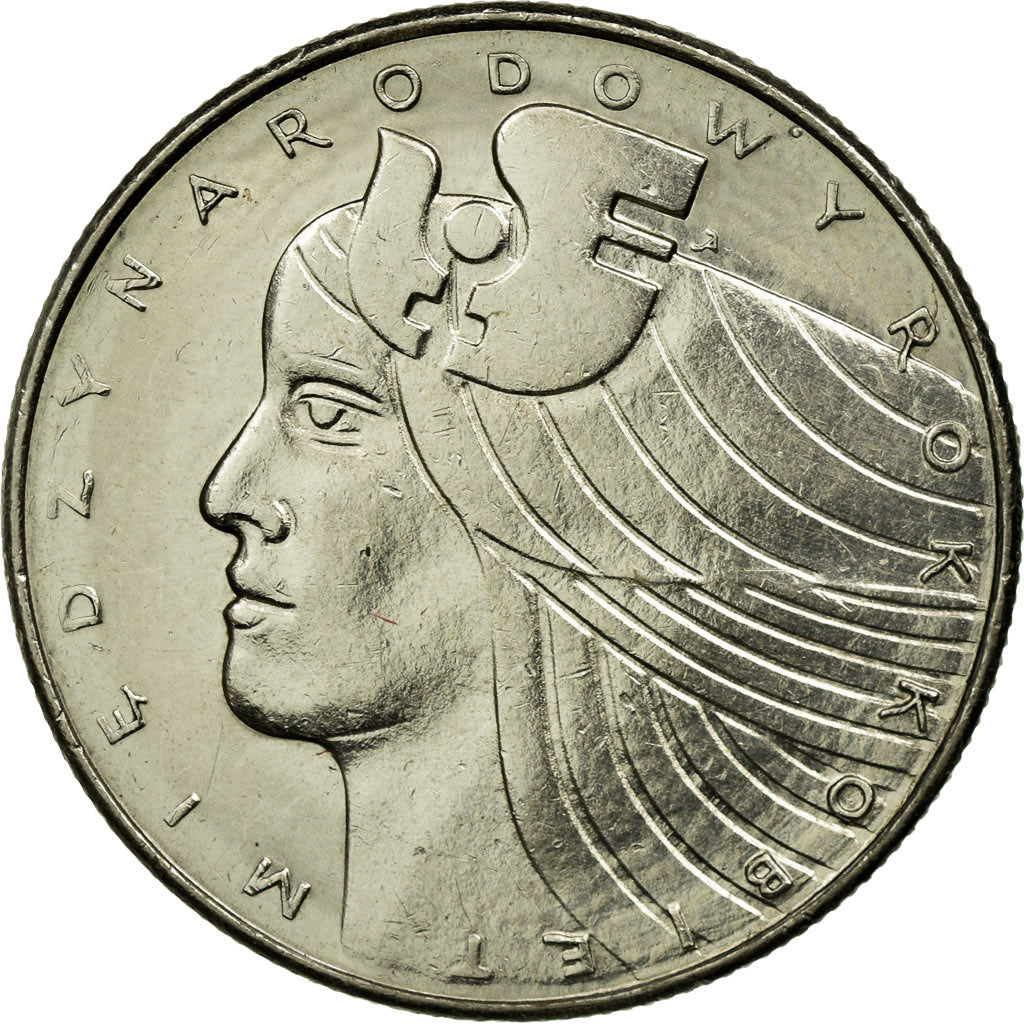Coin, Poland, 20 Zlotych, 1975, Warsaw, VF(30-35), Copper-nickel, KM:75