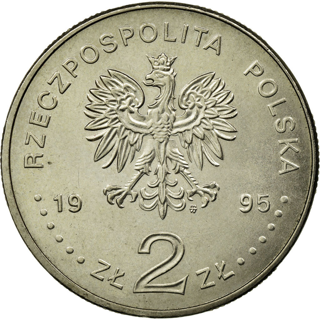 Coin, Poland, 2 Zlote, 1995, Warsaw, EF(40-45), Copper-nickel, KM:285