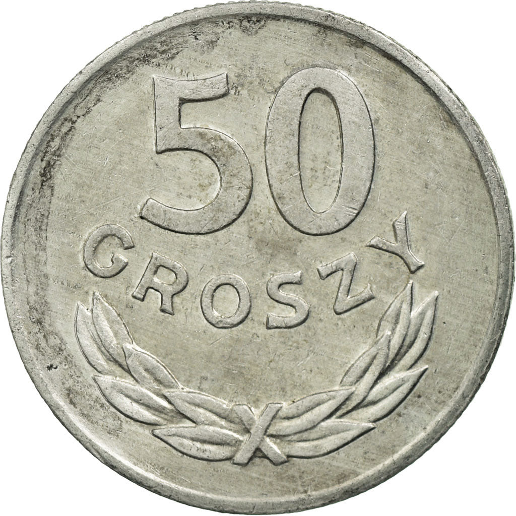 Moeda, Polónia, 50 Groszy, 1984, Warsaw, VF(30-35), Alumínio, KM:48.1
